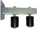 Adjustable Slide Gate Guide Rollers 3" & 6” Dual Hard UHMW 3" Black