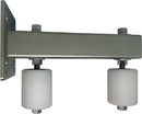 Adjustable Slide Gate Guide Rollers 3" & 6” Dual Hard UHMW 3" White