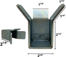 Slide Gate End Catch Retainer 2” Wide Heavy-Duty Steel Eagle EG417