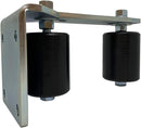Eagle Access Control Systems Brand: Slide Gate Guide Rollers 3" Black L Rear Adjustable Bracket EG112