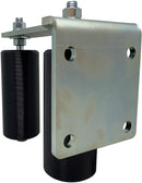Eagle EG113 Slide Gate Guide Rollers 6" Black L Rear Post Bracket