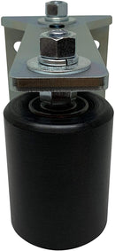 Eagle Access Control Systems Brand: Slide Gate Guide Rollers 3" Black L Rear Adjustable Bracket EG112