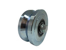 Eagle EG096 Slide Gate Wheel 4” V-Groove Solid Steel Sliding Wheel Bearing for Rolling V Shape Track Gates