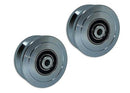 Eagle EG095 (2 PACK) Steel Sliding Gate Wheels 6” V-Groove Sliding Wheel Bearing for Rolling Inverted V Shape Track Gates