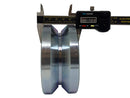 Eagle EG096 Slide Gate Wheel 4” V-Groove Solid Steel Sliding Wheel Bearing for Rolling V Shape Track Gates