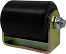 Slide Gate Guide Roller 3" Black Hard Nylon UHMW Rollers with C Bracket 2 Pack EG103