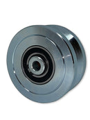 Eagle EG096 Slide Gate Wheel 4” V-Groove Solid Steel Sliding Wheel Bearing for Rolling V Shape Track Gates
