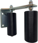 Eagle EG113 Slide Gate Guide Rollers 6" Black L Rear Post Bracket