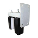 Eagle 6" Guarded Slide Gate Guide Rollers White Adjustable Upper Bolted Bracket Mount - EG700