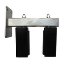 Eagle 6" Guarded Slide Gate Guide Rollers Black Adjustable Upper Bolted Bracket Mount - EG702