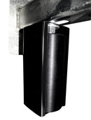 Eagle 6" Guarded Slide Gate Guide Rollers Black Adjustable Upper Bolted Bracket Mount - EG702