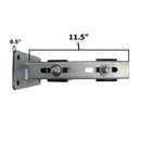 3" Guarded Slide Gate Guide Rollers Black Adjustable Upper Bolted Bracket Mount EG714