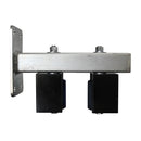 3" Guarded Slide Gate Guide Rollers Black Adjustable Upper Bolted Bracket Mount EG714