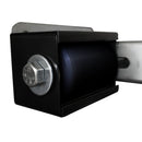 3" Guarded Slide Gate Guide Rollers Black Adjustable Upper Bolted Bracket Mount EG714