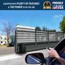 Commercial Slide Gate Opener Eagle 2000 APT 1HP Heavy Duty AC High Traffic Industrial Sliding Gate Opener Motor System 50’ feet or 2500lbs Gates with Remote Transmitters