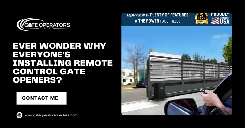Remote Control Gate Openers: Why Everyone Is Installing Them