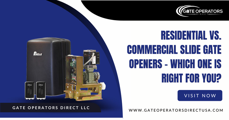 Residential vs. Commercial Slide Gate Openers – Which One Is Right for You?