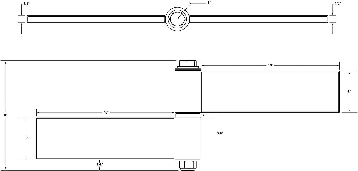Swing Gate Uphill Hinges 2500lb Capacity Per Handle 2pcs Swing Gate Ex